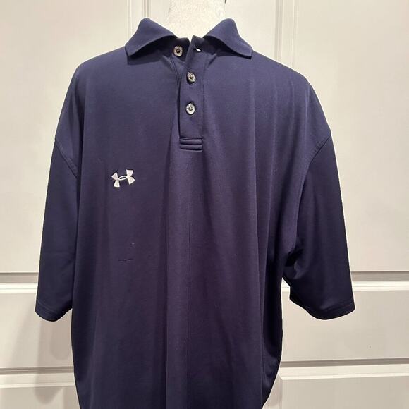 Under Armour Navy Polo - Medium - Picture 1 of 4